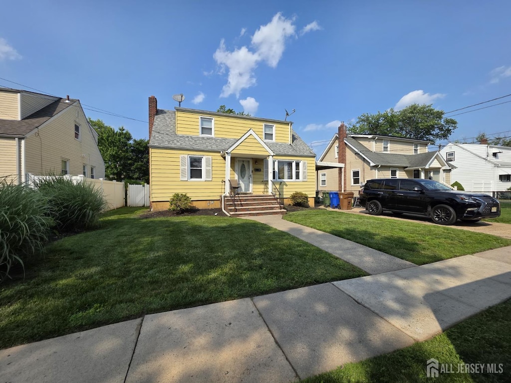 812 Lincoln St, Linden, NJ 07036 - view of front of house featuring a chimney