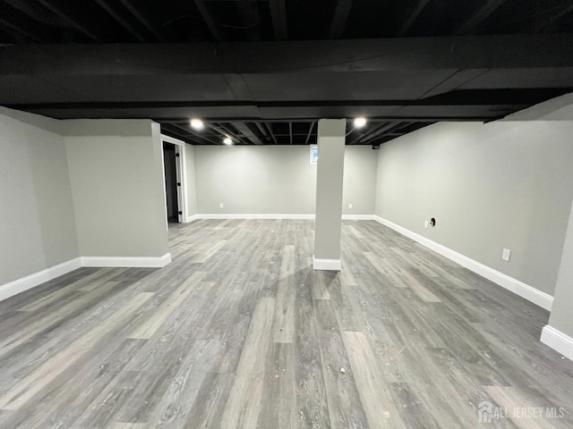 8 Woodlot Rd, East Brunswick, NJ 08816 - finished basement with wood finished floors and baseboards