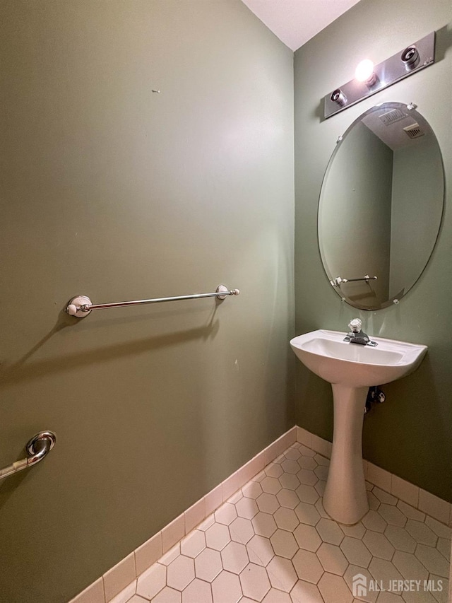bathroom featuring tile patterned floors