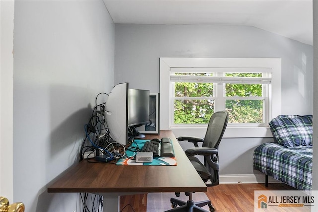 16 Lafayette Ave, Edison, NJ 08837 - office space featuring wood finished floors, baseboards, and lofted ceiling