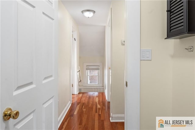 16 Lafayette Ave, Edison, NJ 08837 - hall with baseboards and dark wood-type flooring