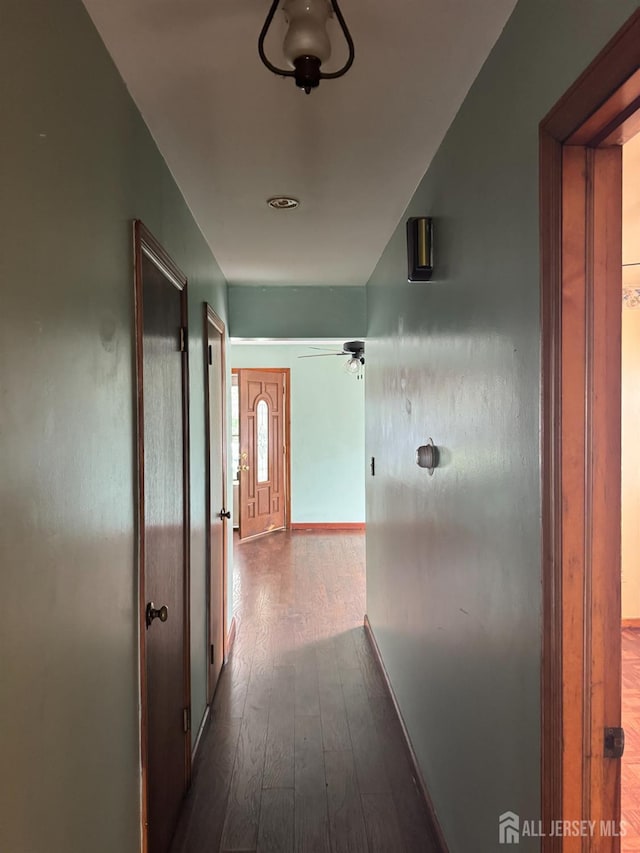 450 Brace Ave, Perth Amboy, NJ 08861 - hall with hardwood / wood-style flooring