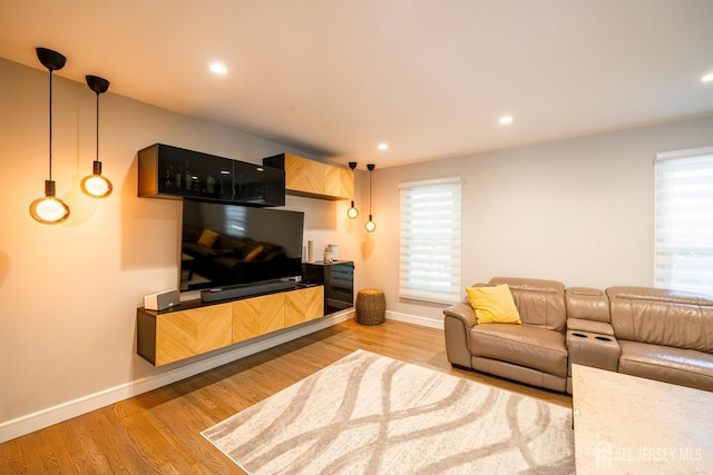 5 Wedgewood Ln, Holmdel, NJ 07733 - living room with plenty of natural light, wood finished floors, and recessed lighting
