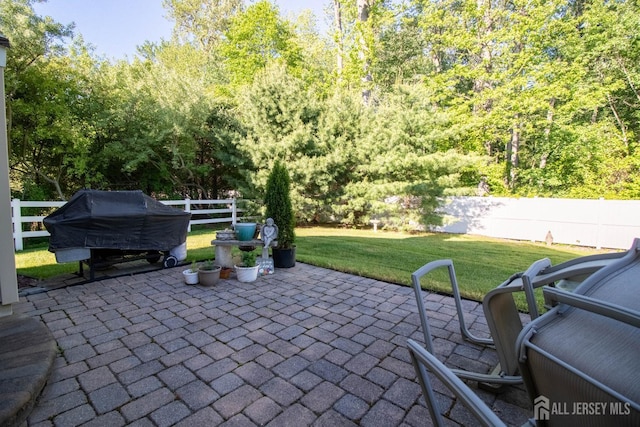 128 Fontaine Ct, Monroe, NJ 08831 - view of patio / terrace featuring grilling area