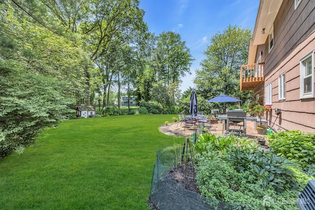 10 Margie Rd, East Brunswick, NJ 08816 - view of green lawn featuring a patio