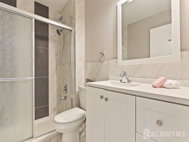 1010 Aspen Dr, Plainsboro, NJ 08536 - bathroom with toilet, a stall shower, and vanity