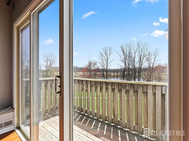 1010 Aspen Dr, Plainsboro, NJ 08536 - balcony featuring a water view