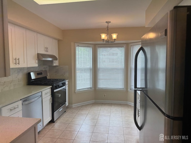 112 Biscayne Ct Unit 8, West Windsor, NJ 08540 - kitchen with appliances with stainless steel finishes, exhaust hood, decorative backsplash, and white cabinets