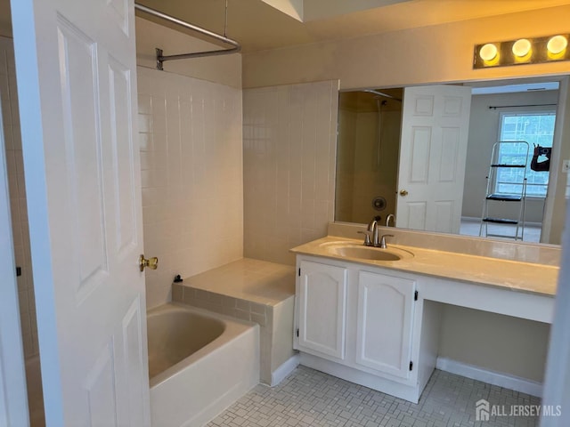 112 Biscayne Ct Unit 8, West Windsor, NJ 08540 - full bathroom with vanity and tile patterned flooring