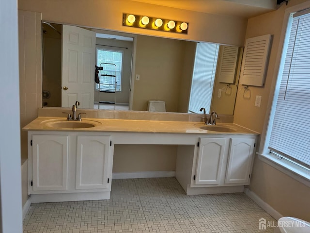 112 Biscayne Ct Unit 8, West Windsor, NJ 08540 - full bathroom featuring double vanity and tile patterned flooring