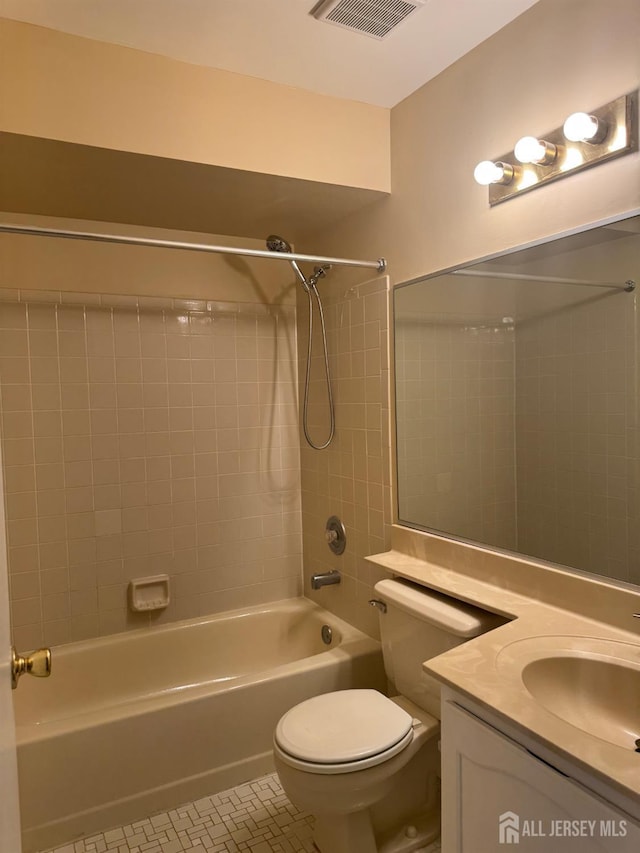 112 Biscayne Ct Unit 8, West Windsor, NJ 08540 - full bathroom with shower / bathtub combination, vanity, and tile patterned floors