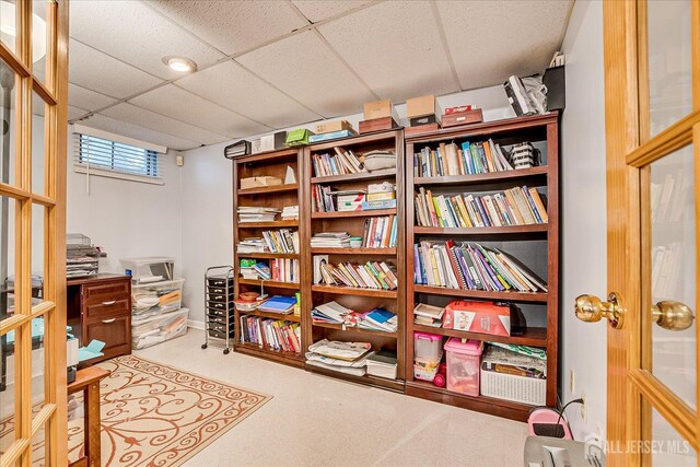 7 Cambridge Ct, East Brunswick, NJ 08816 - sitting room featuring a drop ceiling