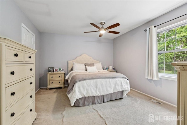 11 Excalibur Ct, Old Bridge, NJ 08857 - bedroom with light carpet, multiple windows, and ceiling fan