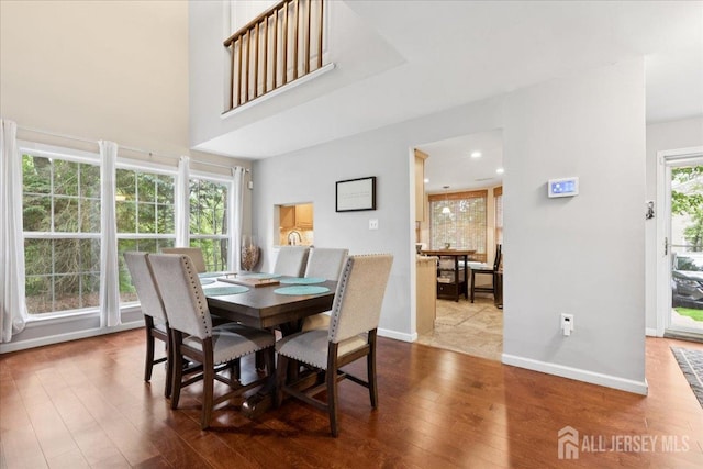 11 Excalibur Ct, Old Bridge, NJ 08857 - dining space with wood finished floors and recessed lighting