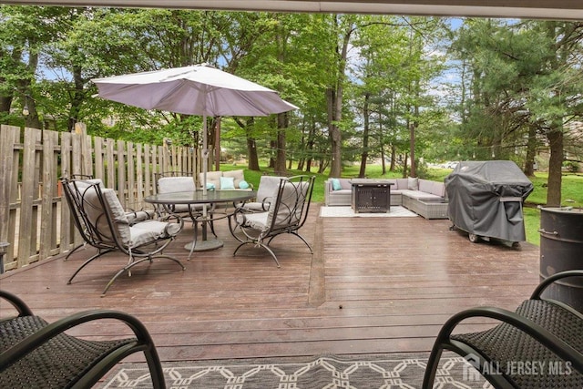 11 Excalibur Ct, Old Bridge, NJ 08857 - wooden terrace featuring an outdoor living space, outdoor dining area, and area for grilling