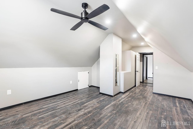 137 Safran Ave, Edison, NJ 08837 - additional living space with wood finished floors, vaulted ceiling, and ceiling fan