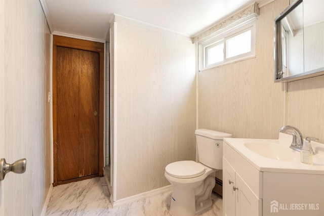 137 Safran Ave, Edison, NJ 08837 - bathroom with vanity and marble look tiles
