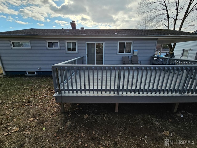 2 Brookside Rd, Edison, NJ 08817 - back of property featuring a wooden deck