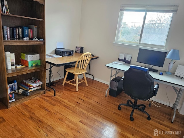 2 Brookside Rd, Edison, NJ 08817 - office area featuring wood finished floors and baseboards