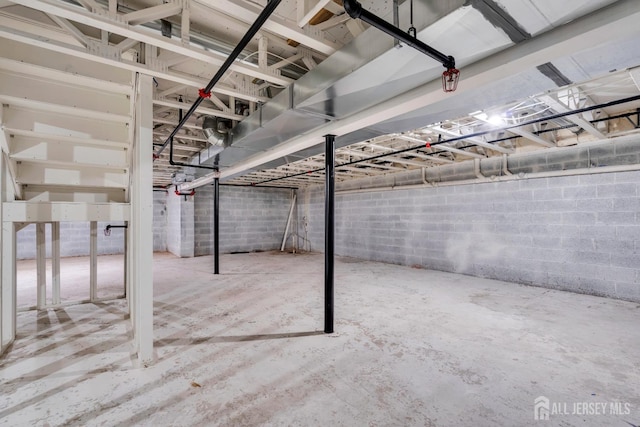 116 Forest Dr, Piscataway, NJ 08854 - view of unfinished basement