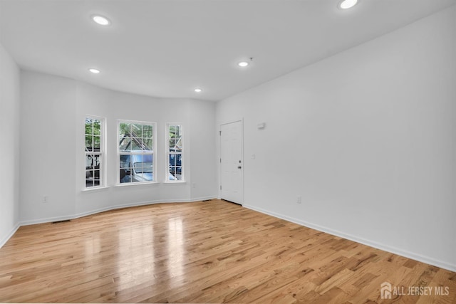 116 Forest Dr, Piscataway, NJ 08854 - spare room with light wood-type flooring and recessed lighting