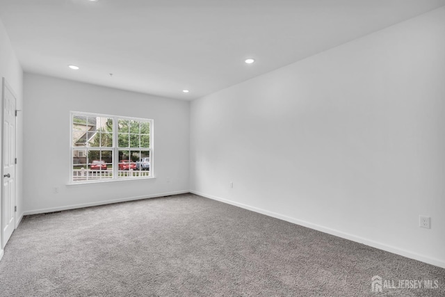 116 Forest Dr, Piscataway, NJ 08854 - empty room featuring carpet floors and recessed lighting