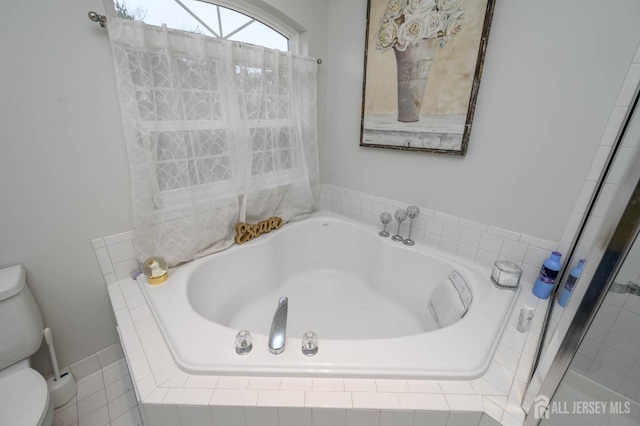 29 Chimney Ct, Old Bridge, NJ 08879 - bathroom with toilet and a garden tub