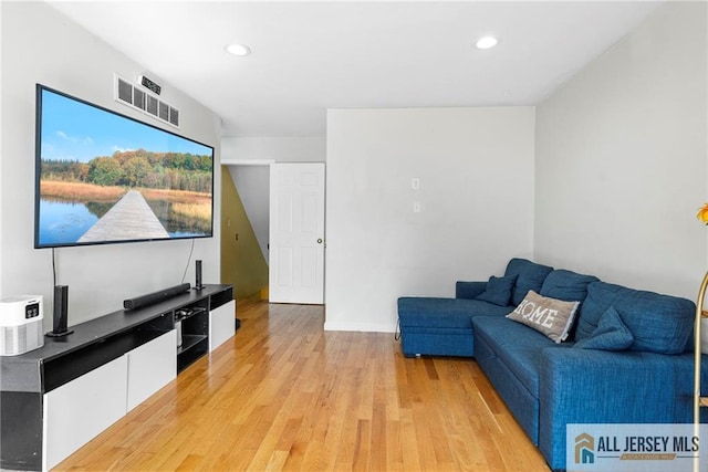 19 Edgegrove St, Edison, NJ 08837 - living room featuring light wood finished floors and recessed lighting