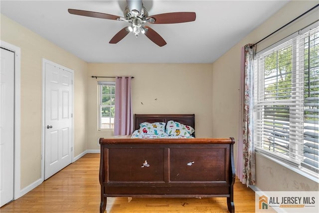 19 Edgegrove St, Edison, NJ 08837 - bedroom featuring light wood-type flooring and a ceiling fan