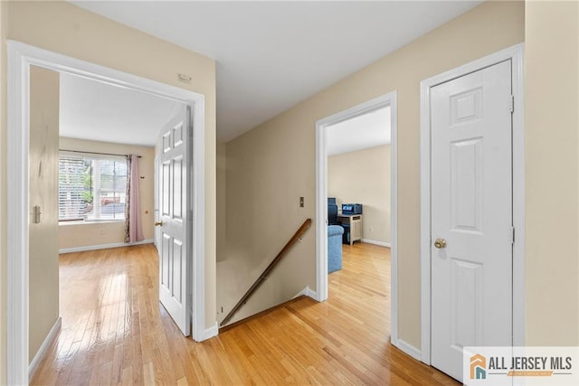 19 Edgegrove St, Edison, NJ 08837 - hallway featuring an upstairs landing and light wood finished floors