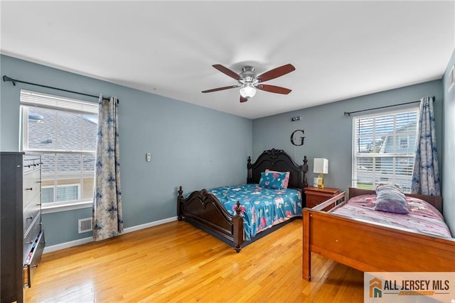 19 Edgegrove St, Edison, NJ 08837 - bedroom with light wood-type flooring and ceiling fan