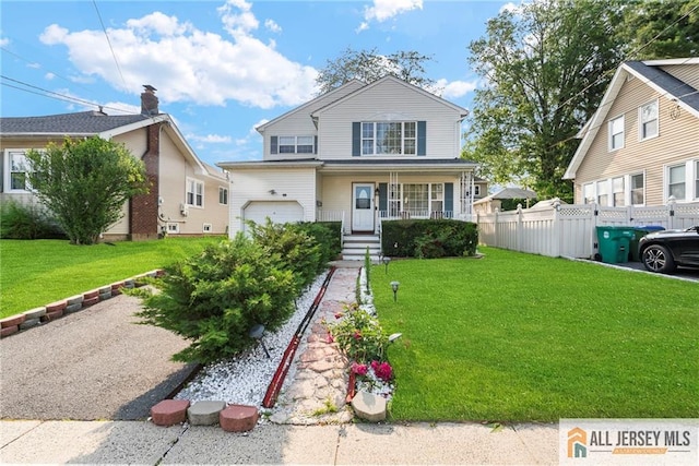 19 Edgegrove St, Edison, NJ 08837 - view of front facade featuring an attached garage and a porch