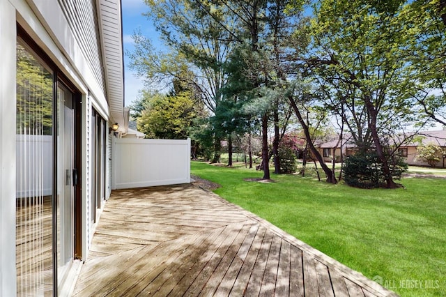 234 Wycoff Way E, Brunswick, NJ 08816 - wooden deck featuring a yard
