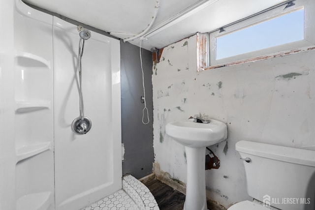 bathroom with sink and toilet