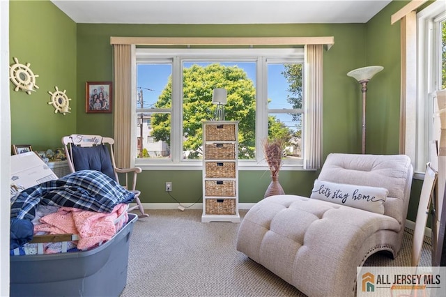 6 Hermann St, Carteret, NJ 07008 - living area featuring carpet and baseboards