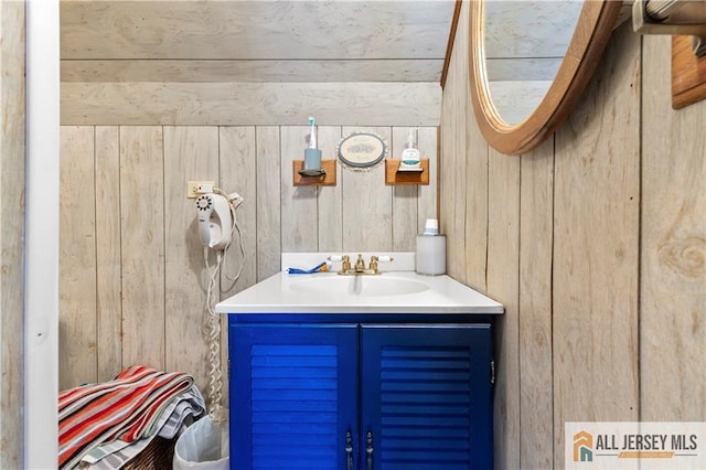 6 Hermann St, Carteret, NJ 07008 - bathroom with wood walls and vanity