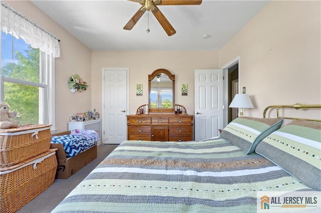 6 Hermann St, Carteret, NJ 07008 - bedroom with carpet floors and a ceiling fan