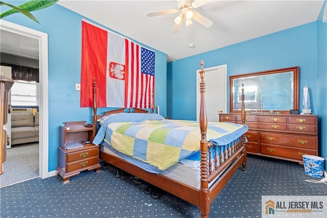 6 Hermann St, Carteret, NJ 07008 - bedroom with carpet floors and ceiling fan