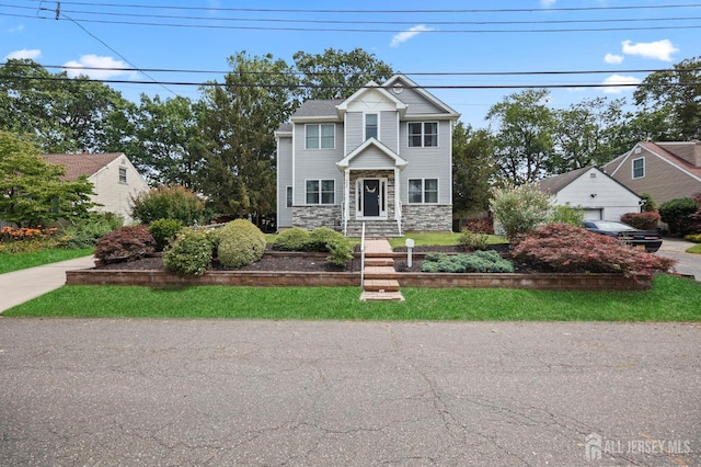 22 Sadowski Dr, Old Bridge, NJ 08857 - view of front of home with stone siding