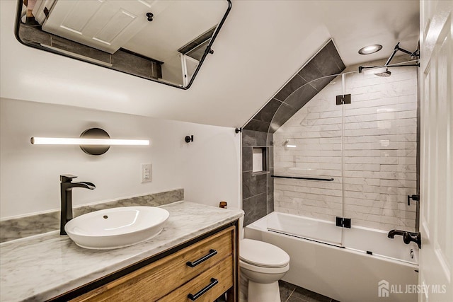 414 Graham St, Highland Park, NJ 08904 - full bath featuring vanity and bath / shower combo with glass door