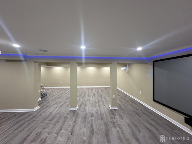 741 S Middlesex Ave S, Colonia, NJ 07067 - finished below grade area with baseboards and wood finished floors