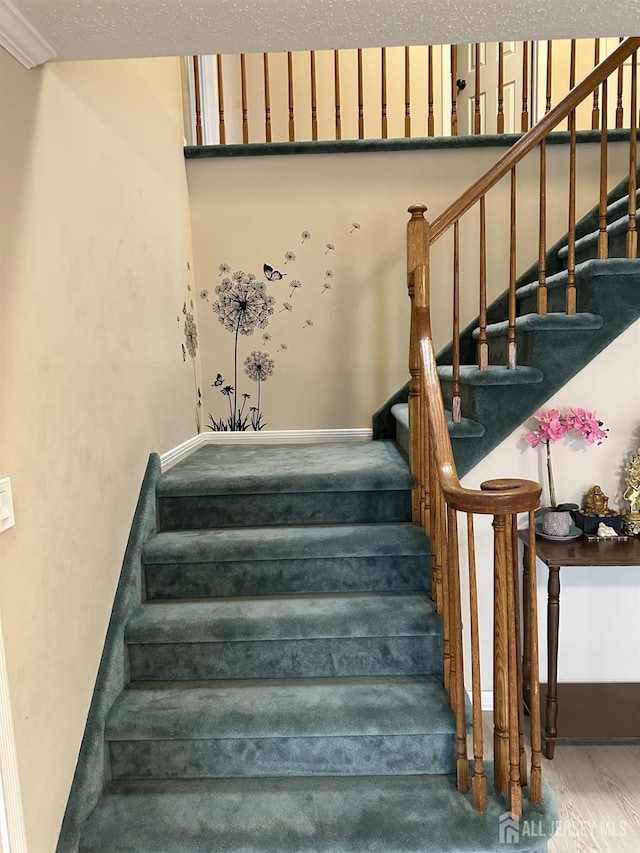 741 S Middlesex Ave S, Colonia, NJ 07067 - staircase with wood finished floors