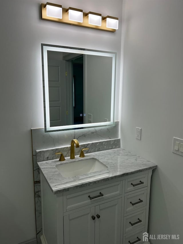 bathroom featuring vanity