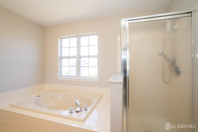 17 Larkspur Dr, South Brunswick, NJ 08810 - bathroom with a bath and a stall shower