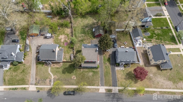 drone / aerial view with a residential view