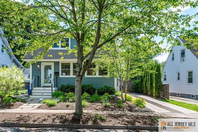 12 S 8th Ave, Highland Park, NJ 08904 - view of front of property featuring entry steps, driveway, and roof with shingles