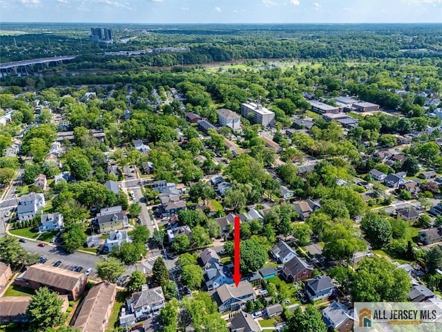 12 S 8th Ave, Highland Park, NJ 08904 - view of property location featuring a heavily wooded area and nearby suburban area