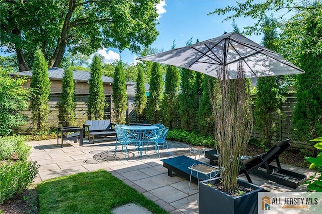 12 S 8th Ave, Highland Park, NJ 08904 - fenced backyard featuring a patio
