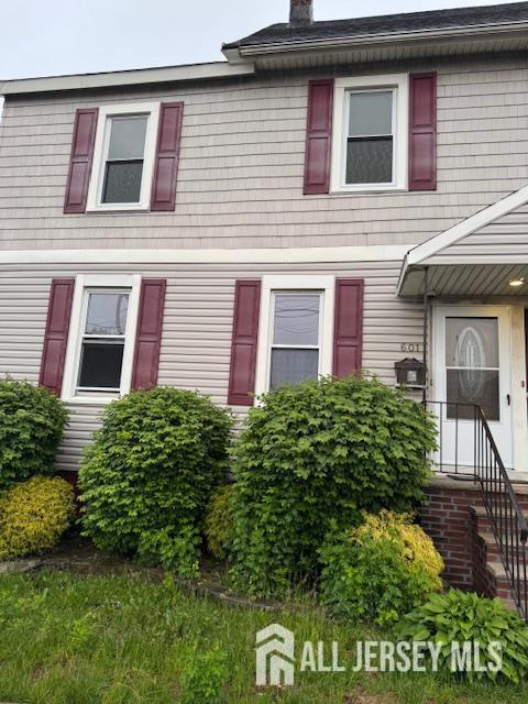 601 Ridgeway Ave, South Amboy, NJ 08879 - view of front of property with a chimney