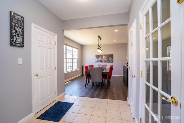 345 Morning Glory Dr, Monroe, NJ 08831 - tiled dining room featuring baseboards and recessed lighting